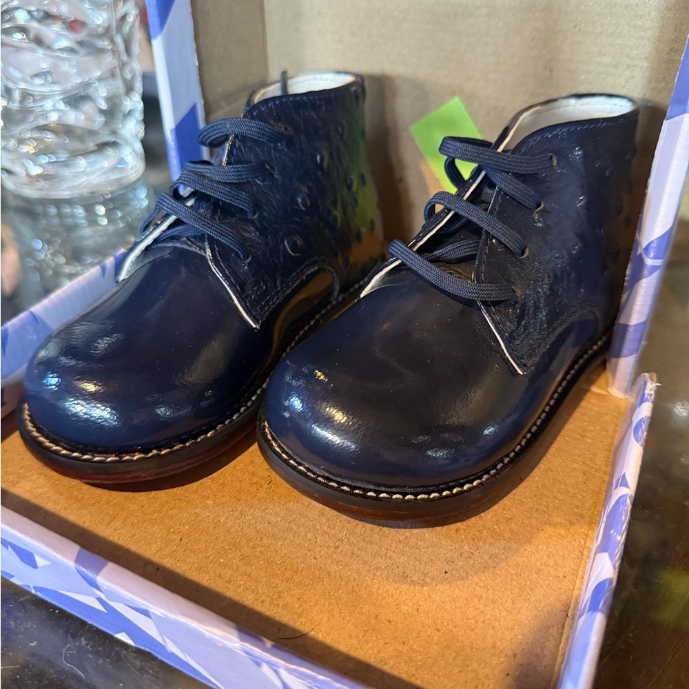 Josmo Navy Blue Kids Dress Shoes